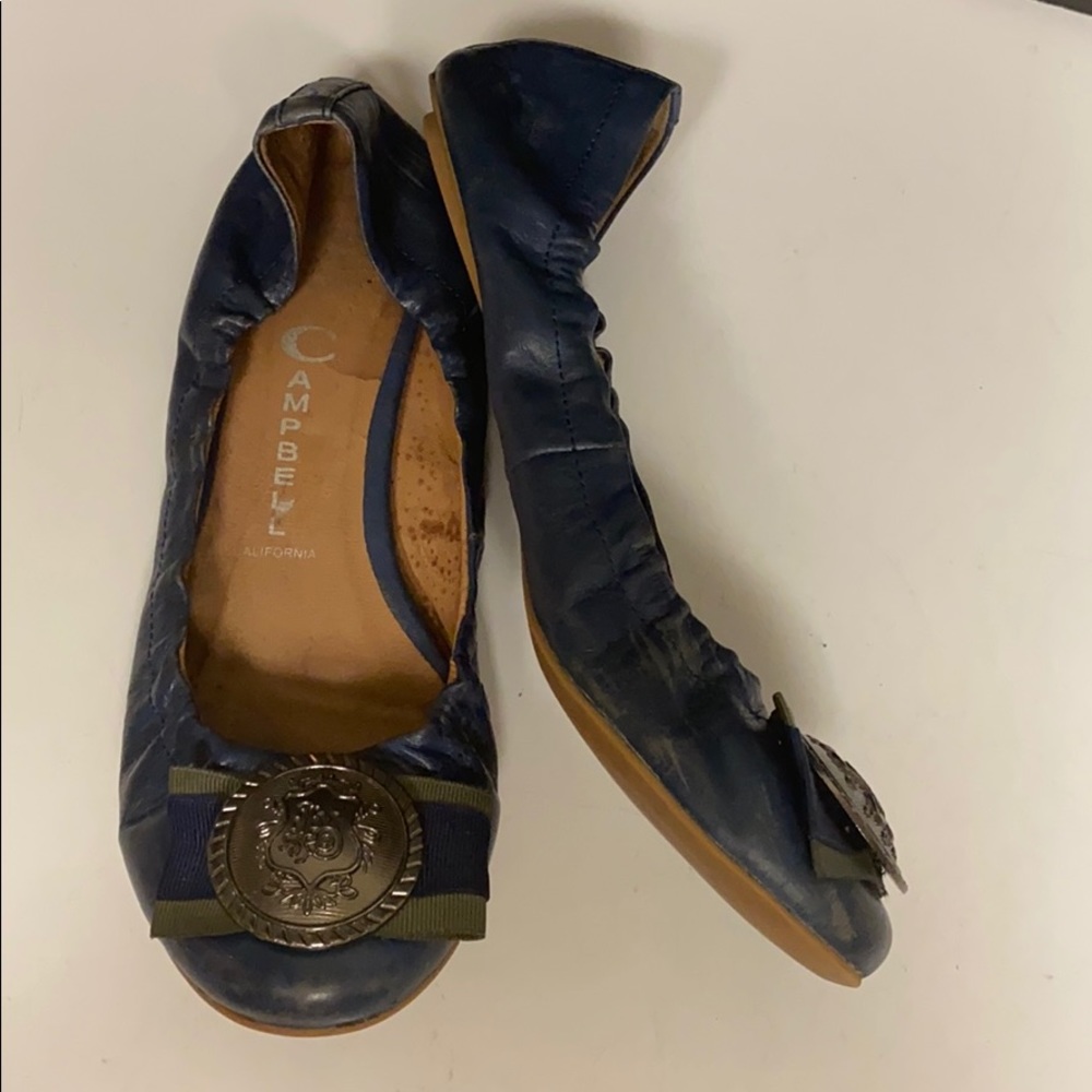 Jeffrey Campbell Ibiza Crest Bow Flat Shoes 8.5